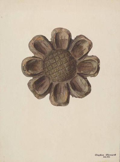 Wood Carving - Flower