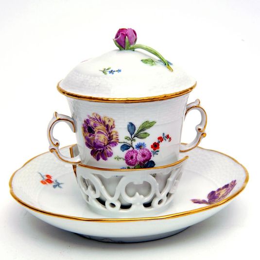 Cup, cover and saucer, 1867