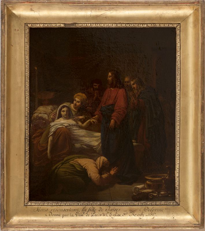 Esquisse pour le déambulatoire de la chapelle de la Vierge de l'église Saint-Roch : "Jésus ressuscitant la fille de Jaïre"