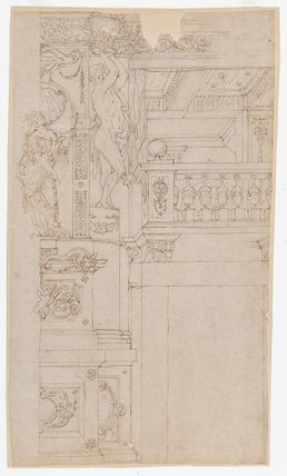 Studies for the trompe-l’oeil decorations of Palazzo Ducale (Palazzo Pitti), Florence