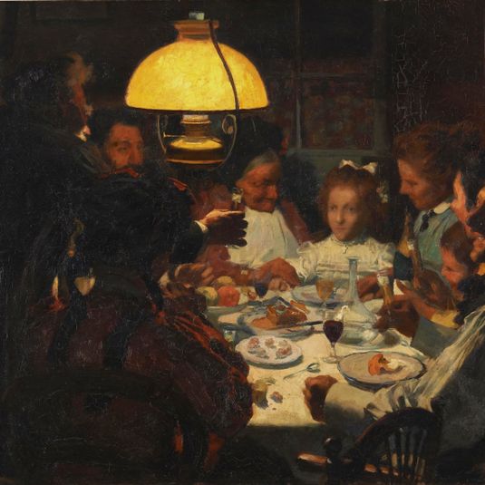 La cena de primera comunión de la pequeña portera
