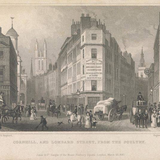 Cornhill and Lombard Street from the Poultry