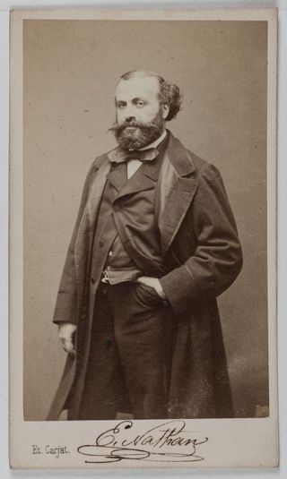 Portrait d'Ernest Nathan, violoncelliste à l'Opéra.