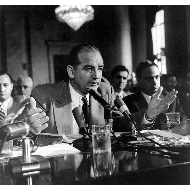 Joseph McCarthy and Roy Cohn