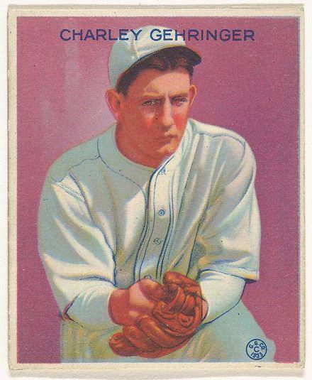 Charley Gehringer, Detroit Tigers, from the Goudey Gum Company's Big League Chewing Gum series (R319)