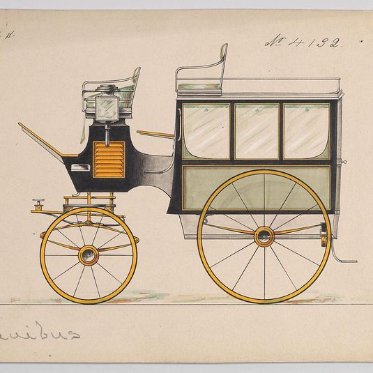 Design for Omnibus or Wagonette, no. 4132
