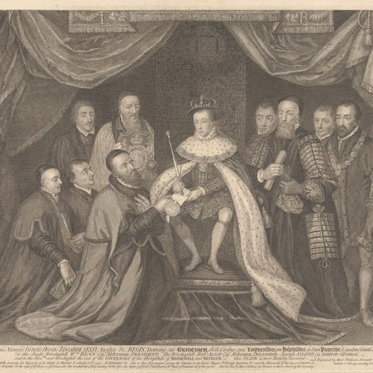 King Edward VI presenting the Charter for Bridewell to Sir George Barnes