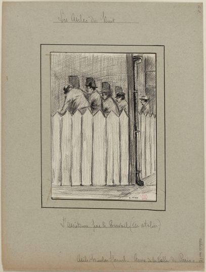Asile Nicolas Flamel, pour hommes, rue du Château des Rentiers; Un atelier