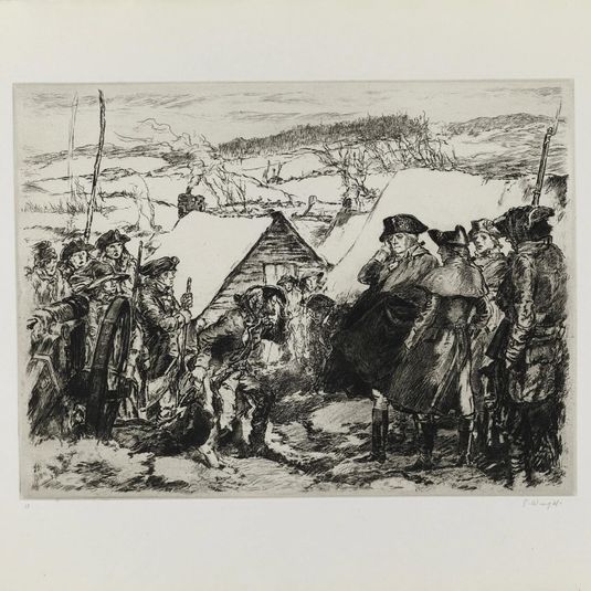 Washington at Valley Forge (from the portfolio "The Bicentennial Pageant of George Washington")