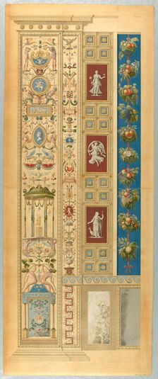 Wall Decoration, Plate XIII from Le loggie di Rafaele nel Vaticano (Raphael's Loggia in the Vatican)