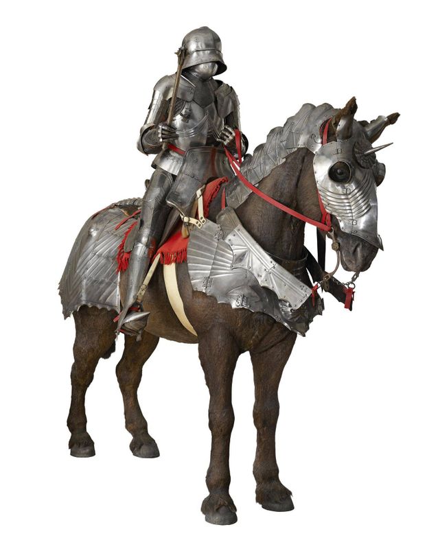 Gothic armour for man and horse