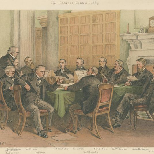 Politicians - Vanity Fair - 'The Cabinet Council'. Group. November 27, 1883