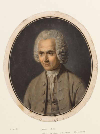Portrait de Jean-Jacques Rousseau, Collection des Grands Hommes