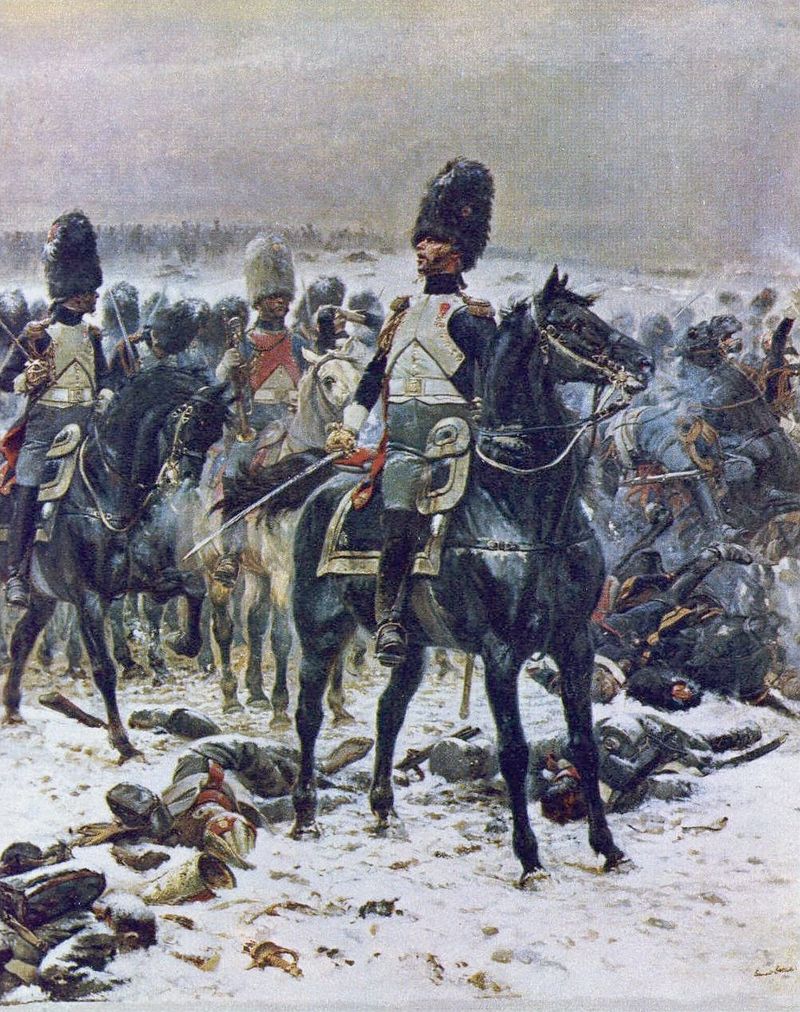 Smartify | Colonel Lepic at Eylau with Grenadiers à Cheval of the Garde  Impériale