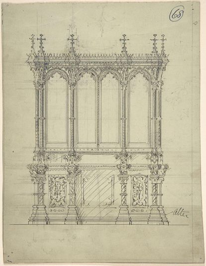 Design for a Gothic Cabinet
