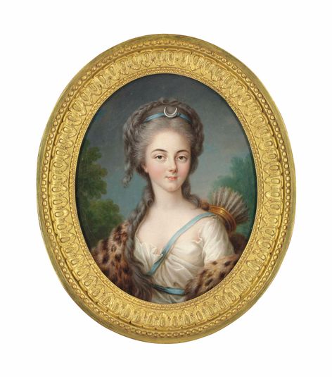 Portrait of Anne Charlotte of Lorraine, Mademoiselle de Brionne (1775-1786), as Diana