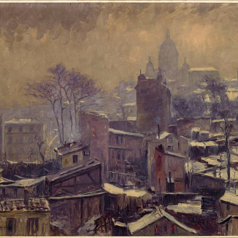 La Neige sur le maquis de Montmartre, en 1905