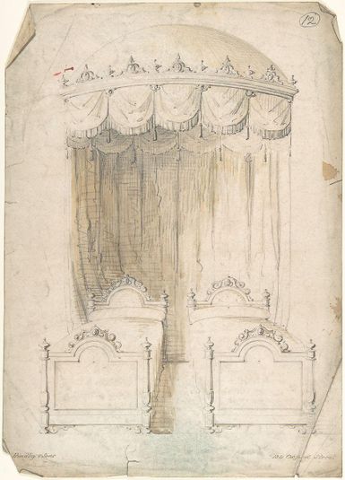 Design for Twin Beds with a Canopy