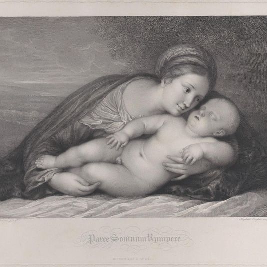 The Madonna embracing the sleeping Christ child