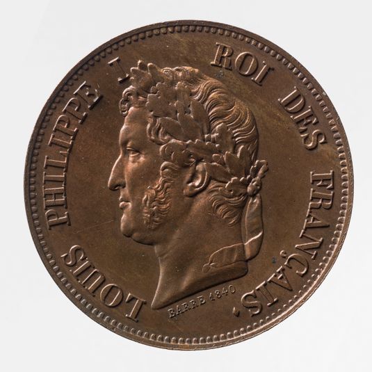 Essai pour la pièce de 1 décime de franc de Louis-Philippe, 1840