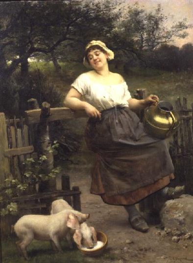 A Peasant Girl, Brittany, France
