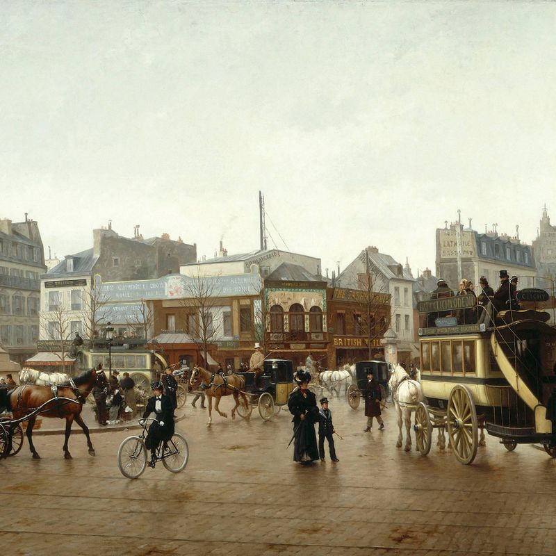 La place Clichy, en 1896