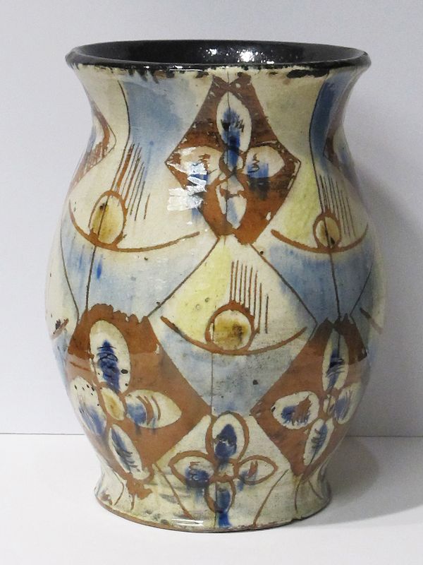Brown and Blue Vase