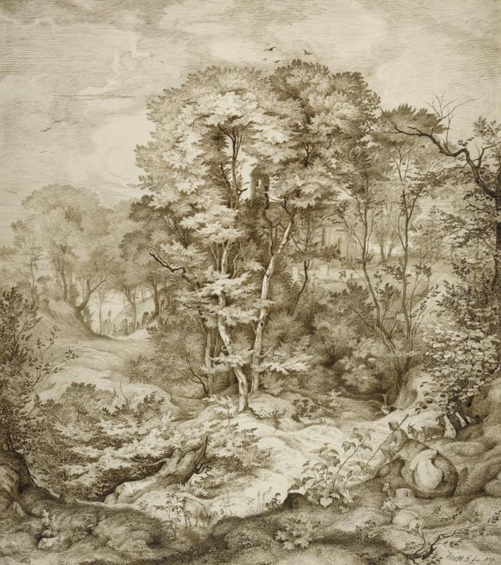 Landscape with Forest Chapel
