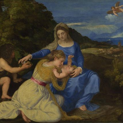 The Virgin and Child with the Infant Saint John and a Female Saint or Donor ('The Aldobrandini Madonna')