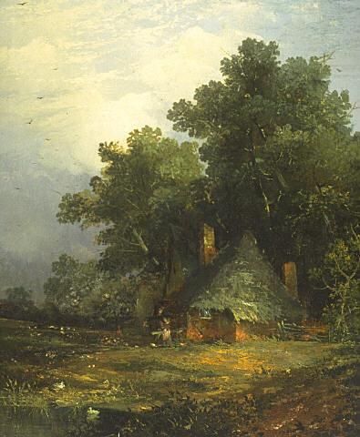 Landscape with Thatched Cottage