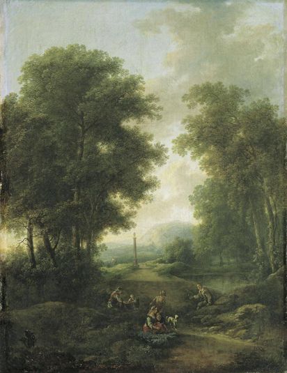 Forest Landscape with Shrine
