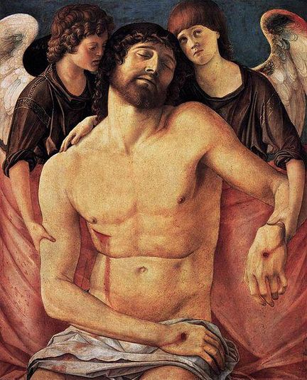 Cristo morto sorretto da due angeli (Giovanni Bellini Berlino)