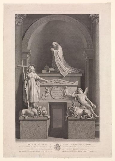The tomb of Pope Clement XIII Rezzonico in the Vatican