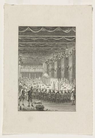 De Alliantiemaaltijd in de Garnalen Doelen te Amsterdam op 27 januari 1786