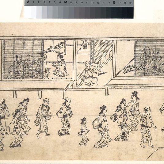 The Twelfth Scene from Scenes of the Pleasure Quarter at Yoshiwara in Edo