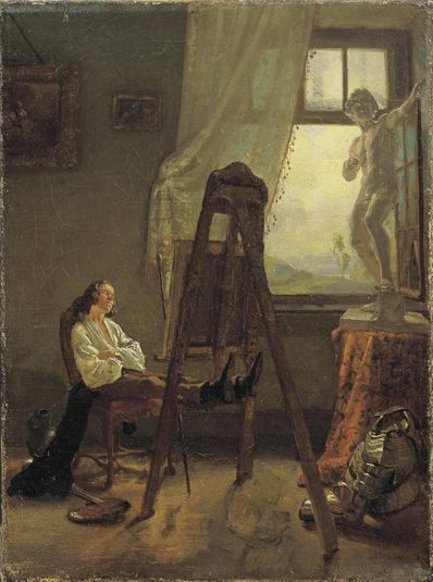 The Painter Asleep in His Studio