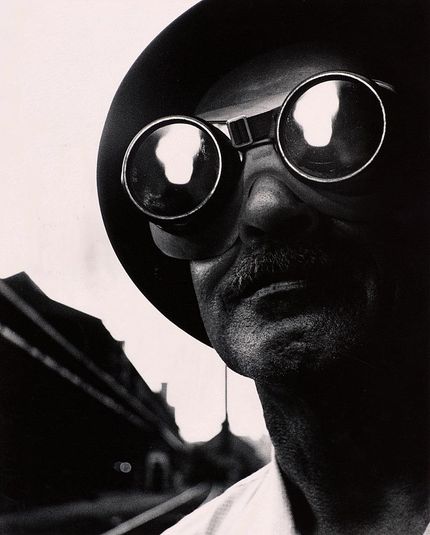 Steel worker with goggles, Pittsburgh