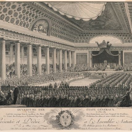 Meeting of the States General at Versailles in 1789