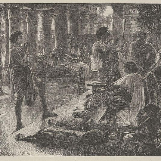 Joseph Before Pharoah (Dalziels' Bible Gallery)