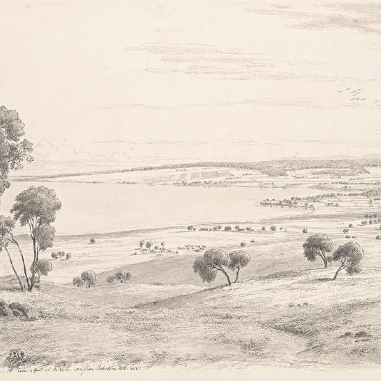 Colac and part of the lake seen from Robertson's Hill east