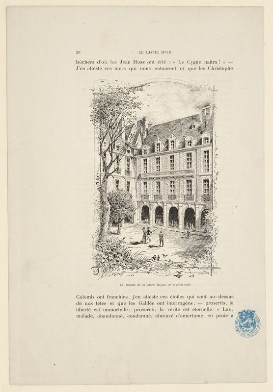 La maison de la place Royale, n°6 (1832-1848)