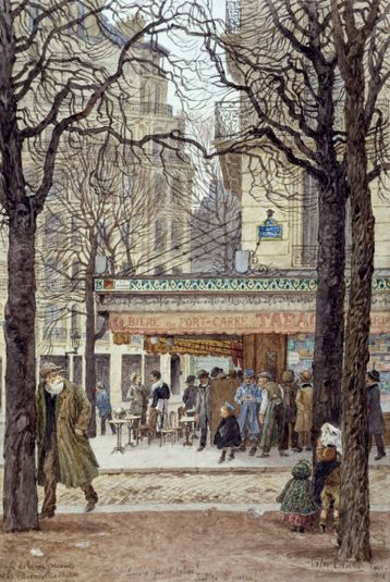Angle de la rue Gassendi et de l'Avenue du Maine (XIVº Paris).