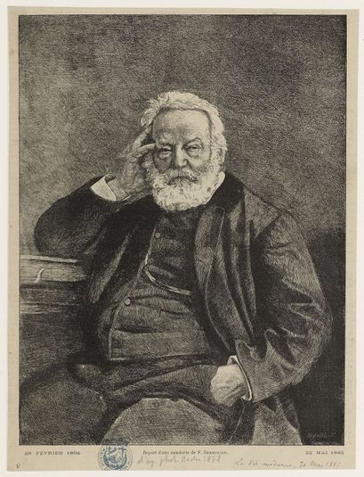 Portrait de Victor Hugo dans La Vie Moderne du 30 mai 1885.