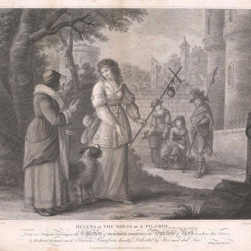 Helena in the Dress of a Pilgrim - "All's Well That Eends Well," Act III, Scene V