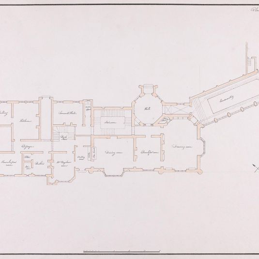 Banner Cross Hall, Sheffield: Plan of the Principal Story