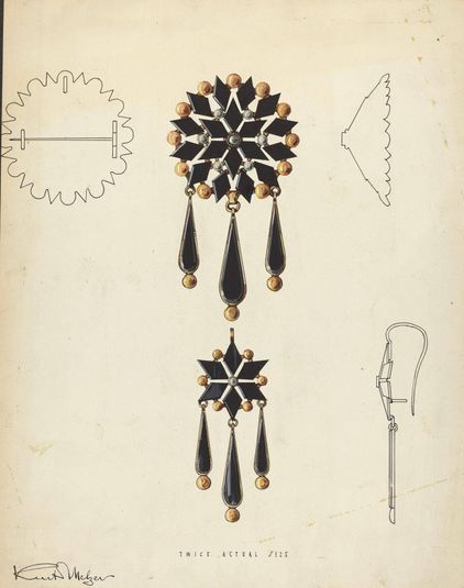 Brooch and Earring