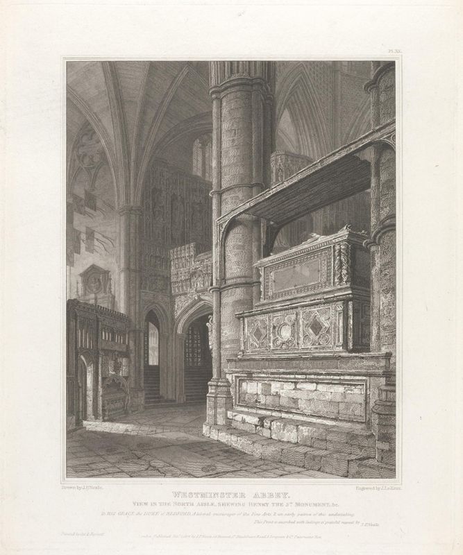 View in the North Aisle: Showing Henry the third Monument