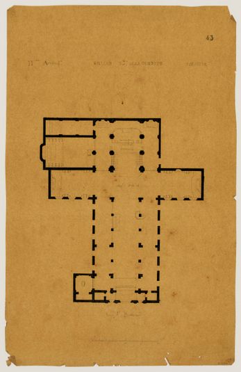Plan de l'église Sainte-Marguerite.