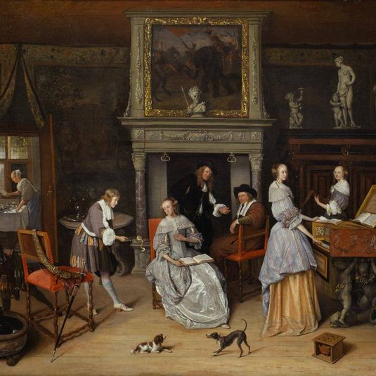 Fantasy Interior with Jan Steen and the Family of Gerrit Schouten