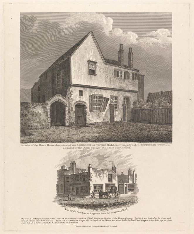 Another View of B1977.14.18221, with a further small engraving taken from the Hampstead Road